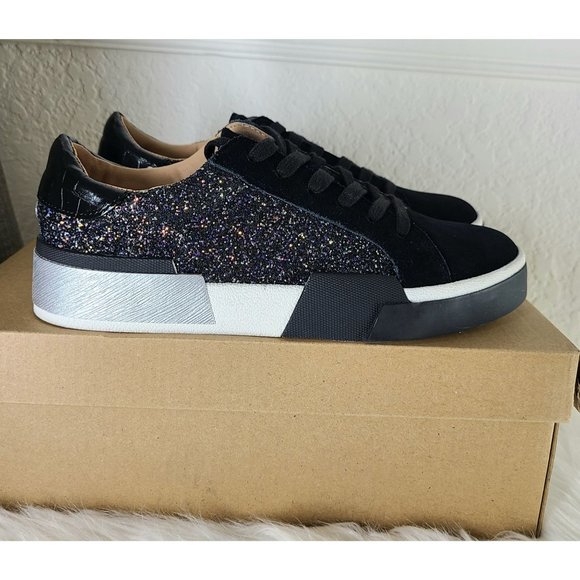 Steve Madden Womens Embark Glitter Low 
